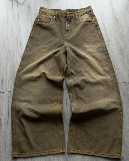 B4GGY JEANS Unisex Wide-Leg Jeans Wash M10