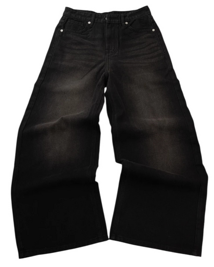 B4GGY JEANS Unisex Wide-Leg Jeans Wash M10